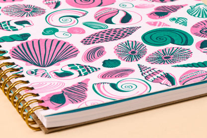 And Here We Are Spiral Notebook - Shell Pattern