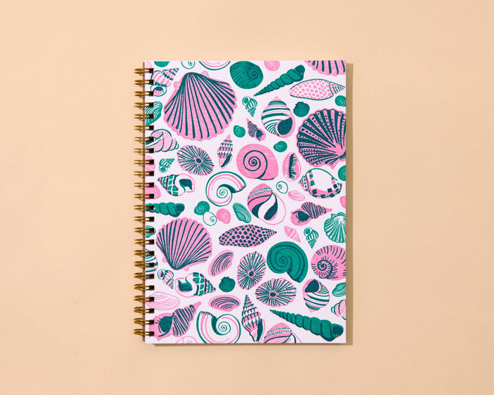 And Here We Are Spiral Notebook - Shell Pattern