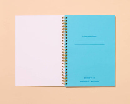 And Here We Are Spiral Notebook - Shell Pattern