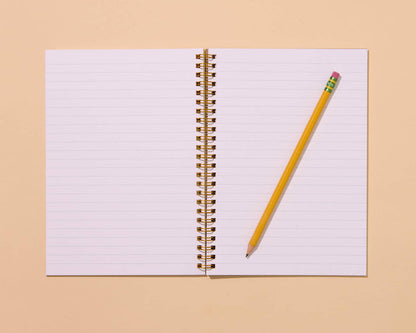 And Here We Are Spiral Notebook - Shell Pattern