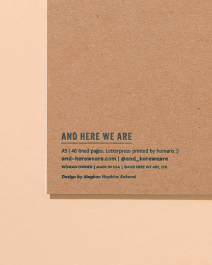 And Here We Are Spiral Notebook - Shell Pattern