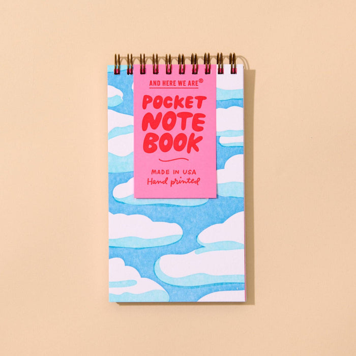And Here We Are Spiral Notebook - Sky and Clouds