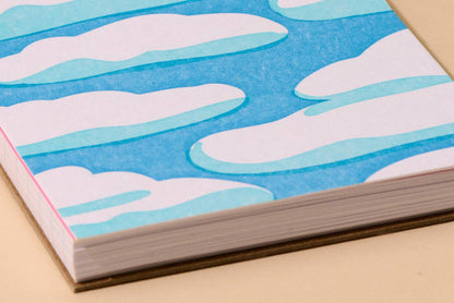 And Here We Are Spiral Notebook - Sky and Clouds