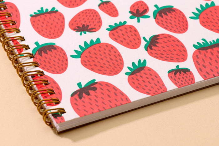 And Here We Are Spiral Notebook - Strawberry