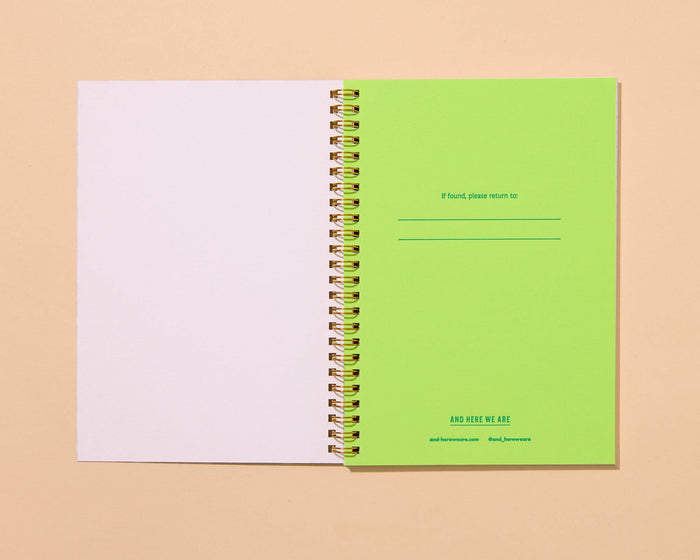 And Here We Are Spiral Notebook - Strawberry