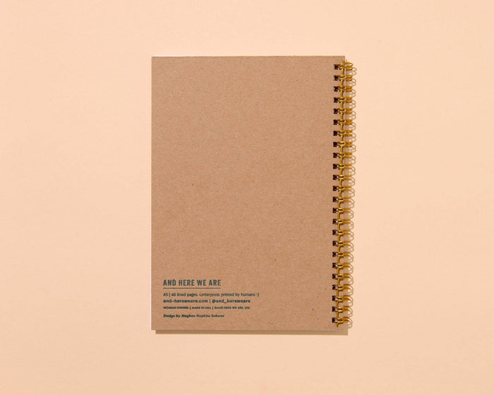 And Here We Are Spiral Notebook - Strawberry
