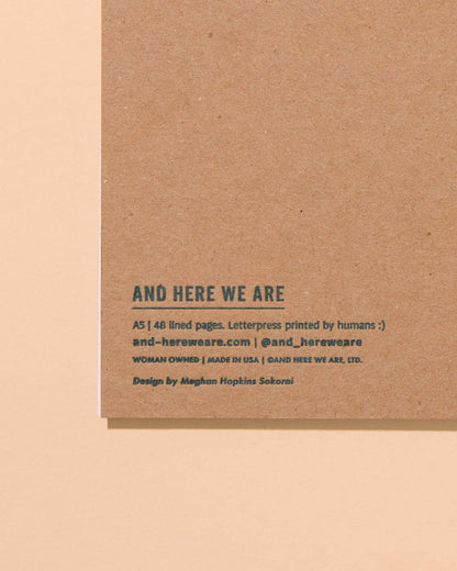 And Here We Are Spiral Notebook - Strawberry
