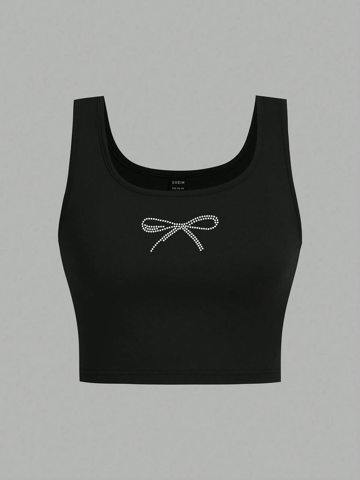 Attitoon 3pcs Women's Black, White & Pink Cherry Bow Graphic Cropped Tight Fit Casual Tank Tops, Suitable For Summer