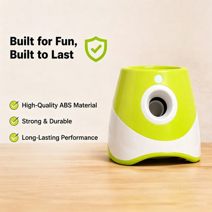 Automatic Dog Ball Launcher, Electric Interactive Fetch Toy With 3 Mini Tennis Balls, Adjustable Distance Pet Ball Thrower For Small Dogs, Indoor & Outdoor Play
