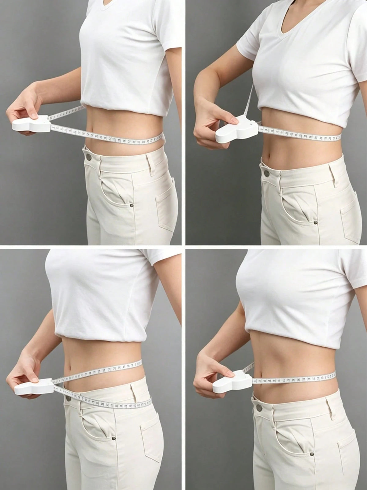 Automatic Retractable Body Measuring Tape, Lockable Self-Tightening Measuring Tape, High Precision Body Measuring Ruler, Portable Waist, Hip, Thigh, Abdomen Measuring Tool, Soft Flexible Body Measurin