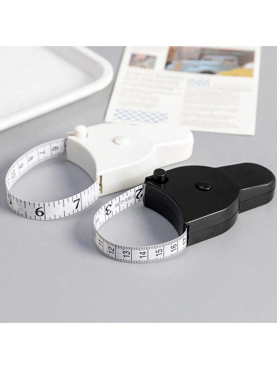 Automatic Retractable Portable Self-Test Tape Measure, Professional Retractable Waist Measuring Tape, Fitness Home Soft Leather Tape Measure, Metric And Imperial Dual-Sided Dual-Use, Mini 3-Circle Aut