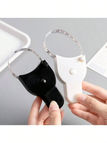 Automatic Retractable Portable Self-Test Tape Measure, Professional Retractable Waist Measuring Tape, Fitness Home Soft Leather Tape Measure, Metric And Imperial Dual-Sided Dual-Use, Mini 3-Circle Aut