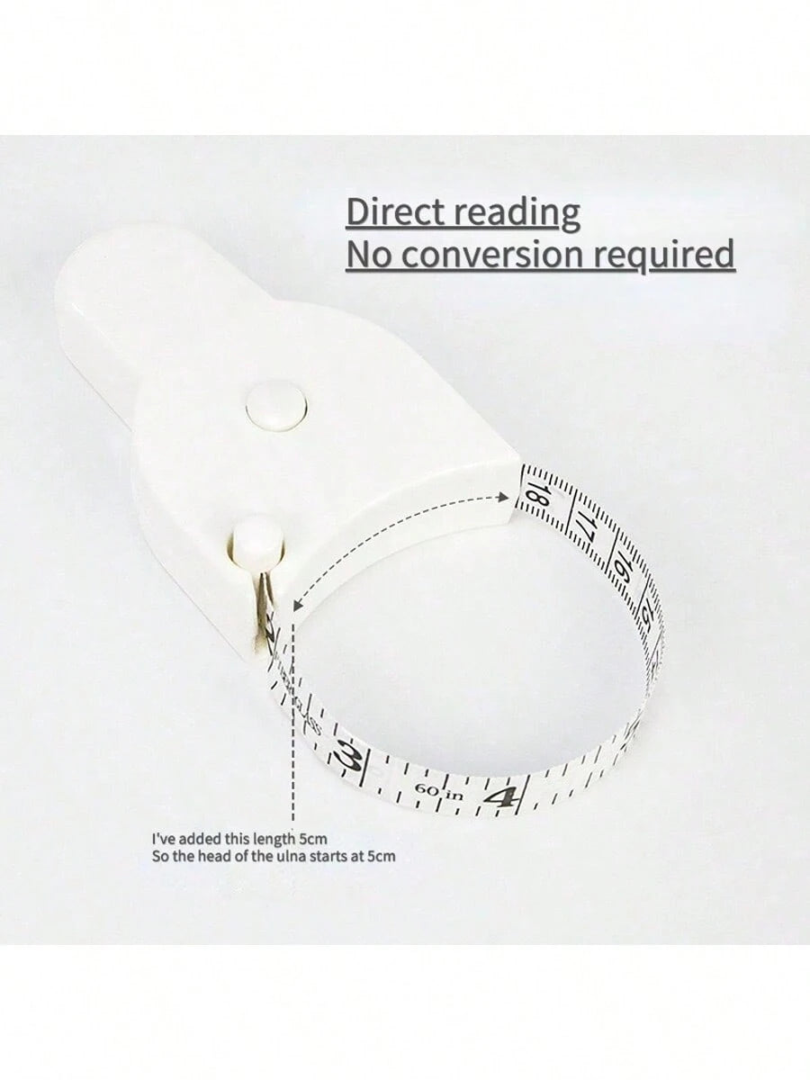 Automatic Retractable Portable Self-Test Tape Measure, Professional Retractable Waist Measuring Tape, Fitness Home Soft Leather Tape Measure, Metric And Imperial Dual-Sided Dual-Use, Mini 3-Circle Aut