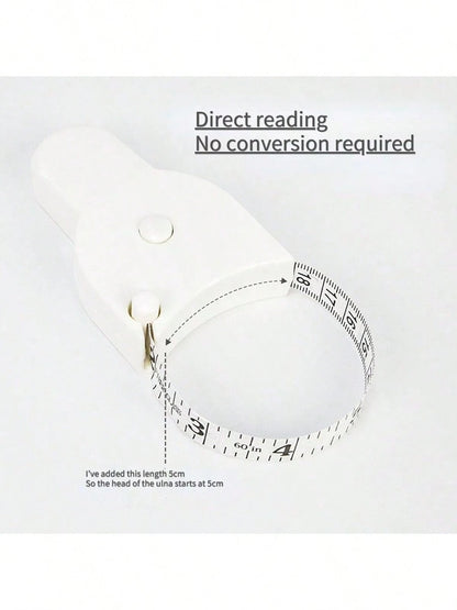 Automatic Retractable Portable Self-Test Tape Measure, Professional Retractable Waist Measuring Tape, Fitness Home Soft Leather Tape Measure, Metric And Imperial Dual-Sided Dual-Use, Mini 3-Circle Aut