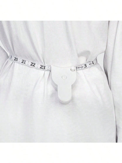 Automatic Retractable Portable Self-Test Tape Measure, Professional Retractable Waist Measuring Tape, Fitness Home Soft Leather Tape Measure, Metric And Imperial Dual-Sided Dual-Use, Mini 3-Circle Aut