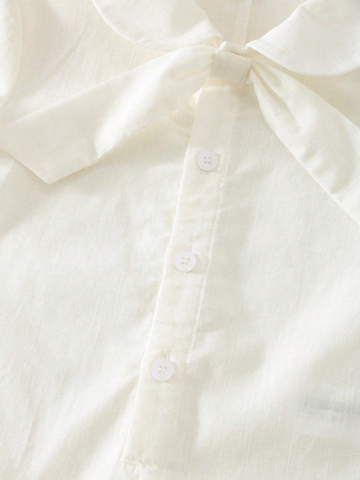 Baby Boy/Girl Casual Collegiate Vacation White Short Sleeve Shirt & Shorts Romper, Suitable For Spring/Summer Wear