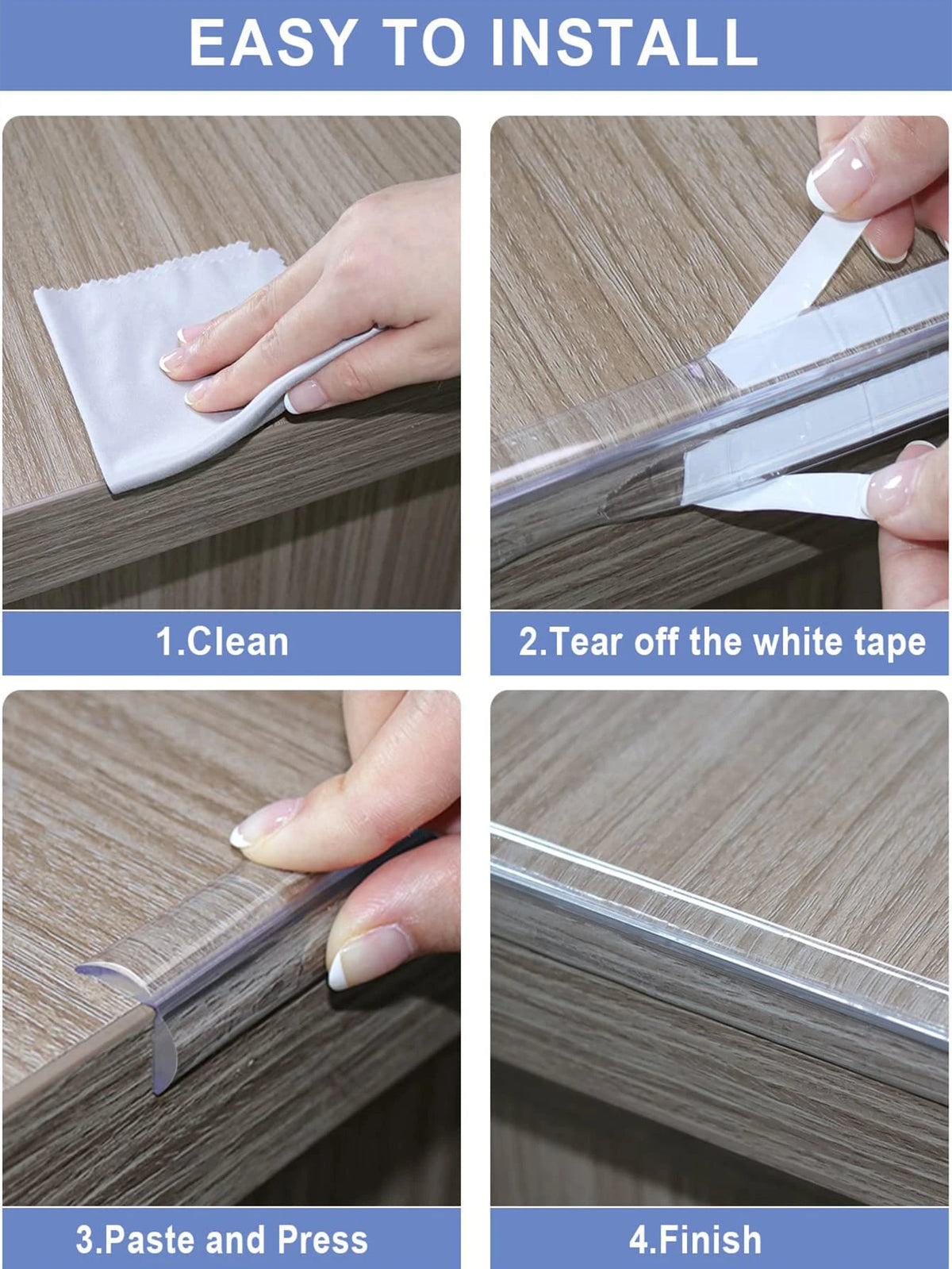 Baby Safety Protection, Clear Edge Guards, Table Corner Guards, Suitable For Cabinets, Tables, Drawers Baby Shower Family Decorations Gifts