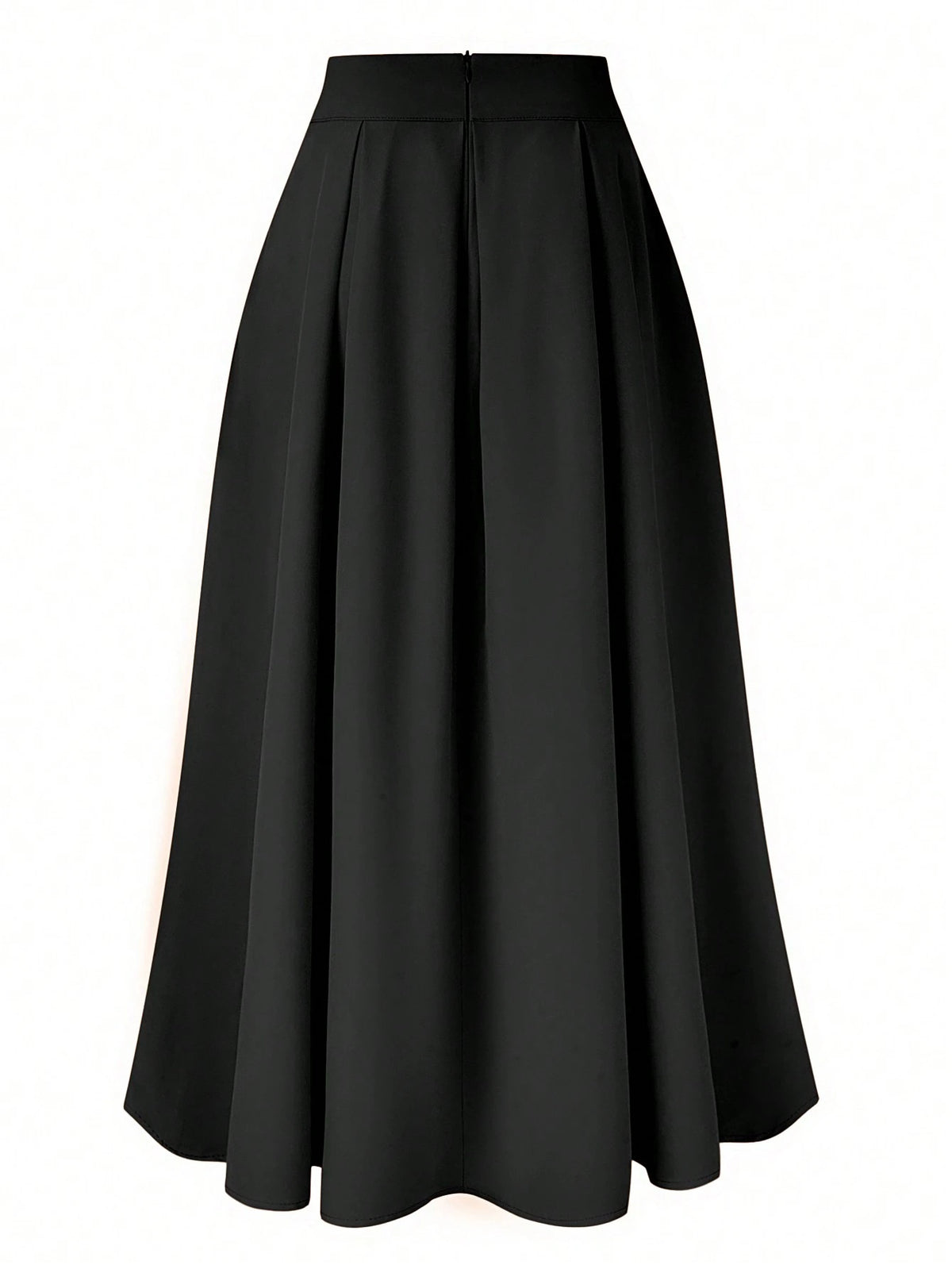 Balvessa Women's Elegant High-Waisted Pleated Maxi Skirt, Spring/Summer Fall