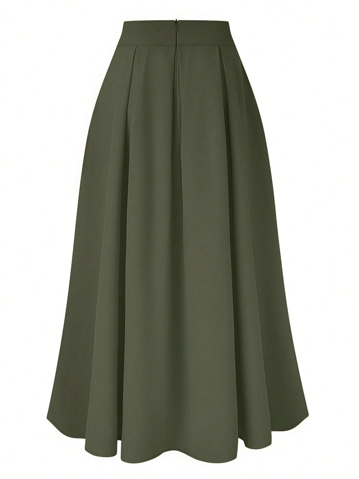 Balvessa Women's Elegant High-Waisted Pleated Maxi Skirt, Spring/Summer Fall