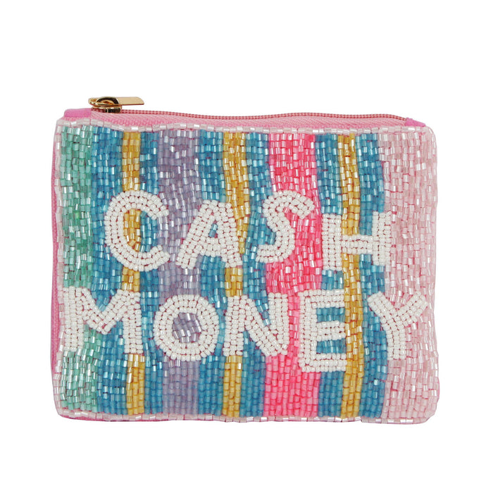 Beaded Coin Purse - Cash Money