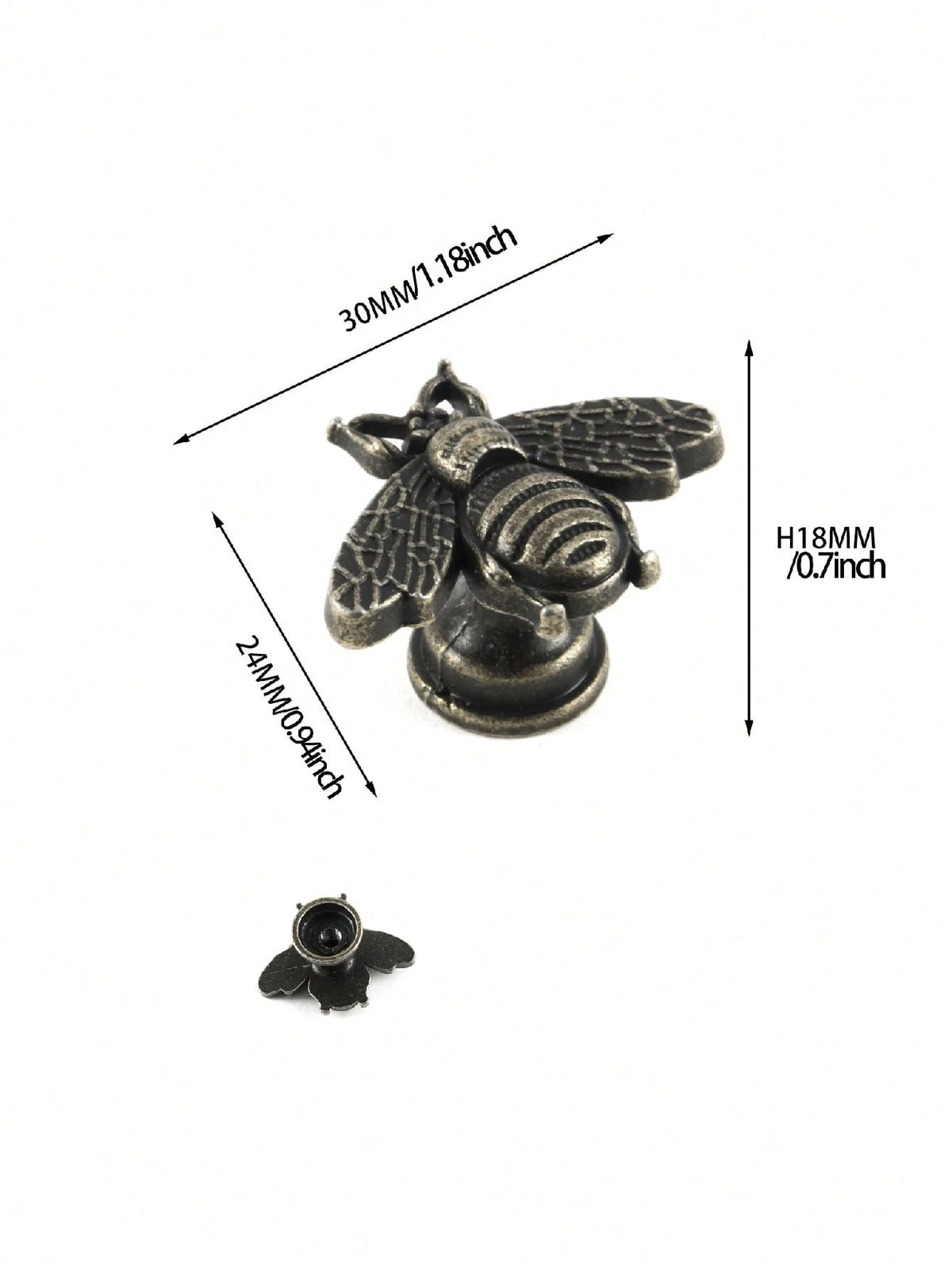 Bee Cabinet Handles, 2 Retro Zinc Alloy Metal Drawer Handles, Antique Polished Furniture Knobs, Retro Honeycomb Style Bar Hardware, Used For Home Decoration And Kitchen Cabinets