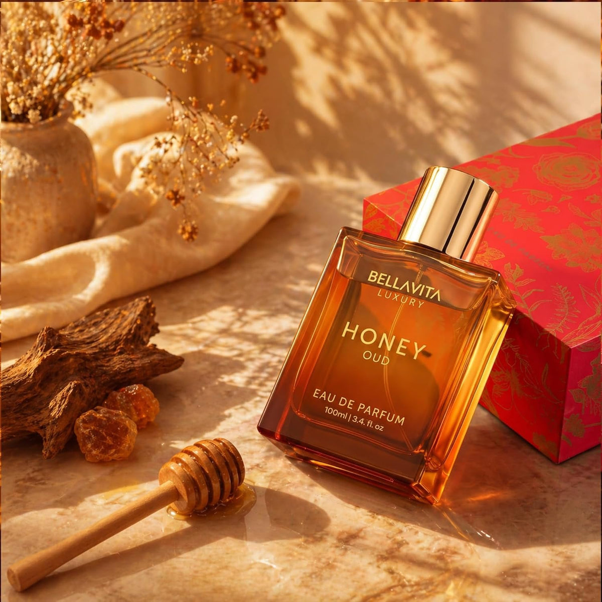Bella Vita Luxury Bellavita Luxury Honey Oud Eau De Parfum| 100 Ml (3.4 Fl.Oz.)| Perfume For Men And Women| Sweet Honey, Bergamot, Oud, And Amber Notes| Women's Day Special