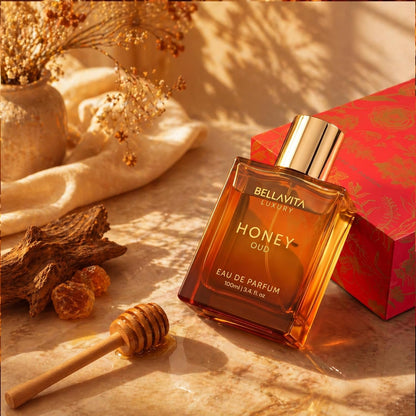 Bella Vita Luxury Bellavita Luxury Honey Oud Eau De Parfum| 100 Ml (3.4 Fl.Oz.)| Perfume For Men And Women| Sweet Honey, Bergamot, Oud, And Amber Notes| Women's Day Special