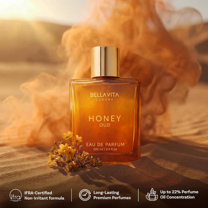 Bella Vita Luxury Bellavita Luxury Honey Oud Eau De Parfum| 100 Ml (3.4 Fl.Oz.)| Perfume For Men And Women| Sweet Honey, Bergamot, Oud, And Amber Notes| Women's Day Special
