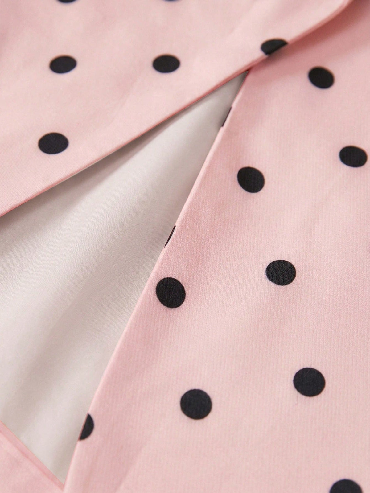 BELROSIE Pink Polka Dot Elegant Office Blazer Jacket,Autumn Retro Pop Art Style Single-Breasted Slim Fit Lapel Outerwear Women,Classic Custom Craftsmanship