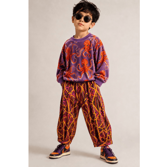 Best Day Ever Kids - Octo Party Velvet Pullover