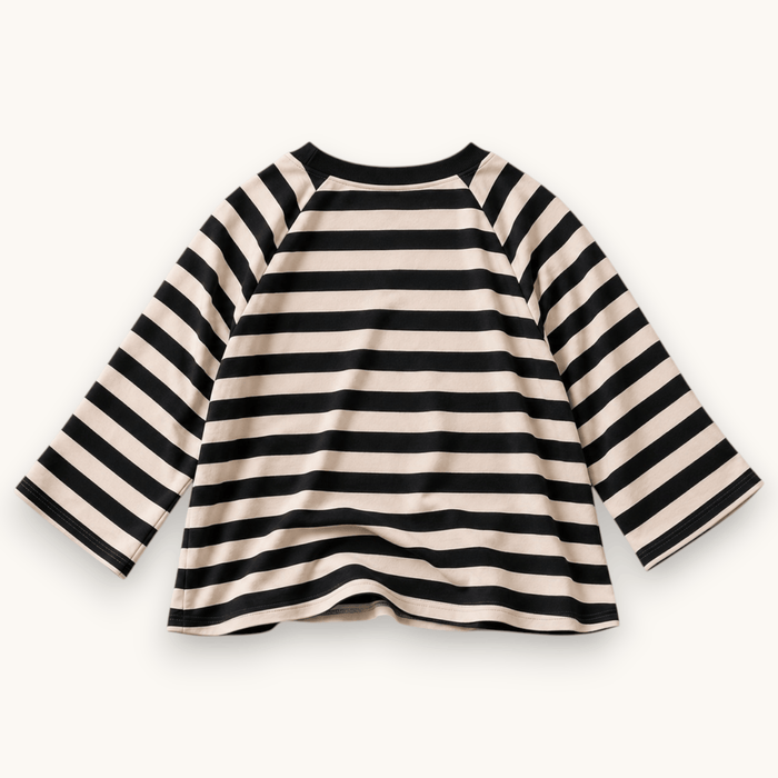 Best Day Ever Kids - Paris Stripe Raglan Tee