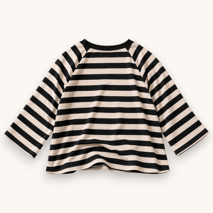 Best Day Ever Kids - Paris Stripe Raglan Tee