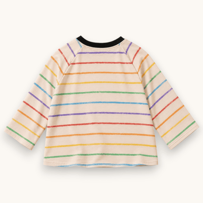 Best Day Ever Kids - Retro Crayon Stripe Tee