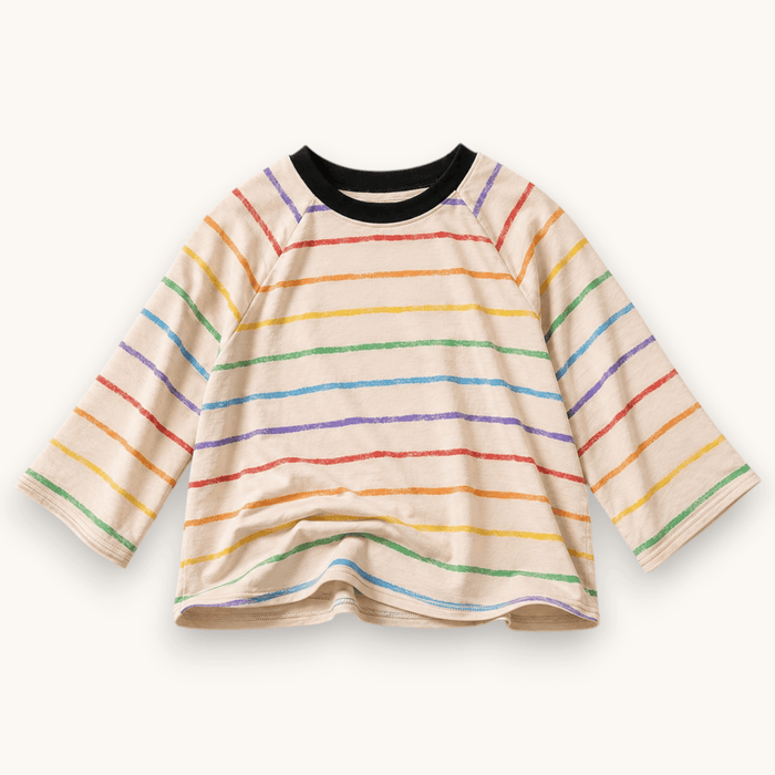 Best Day Ever Kids - Retro Crayon Stripe Tee