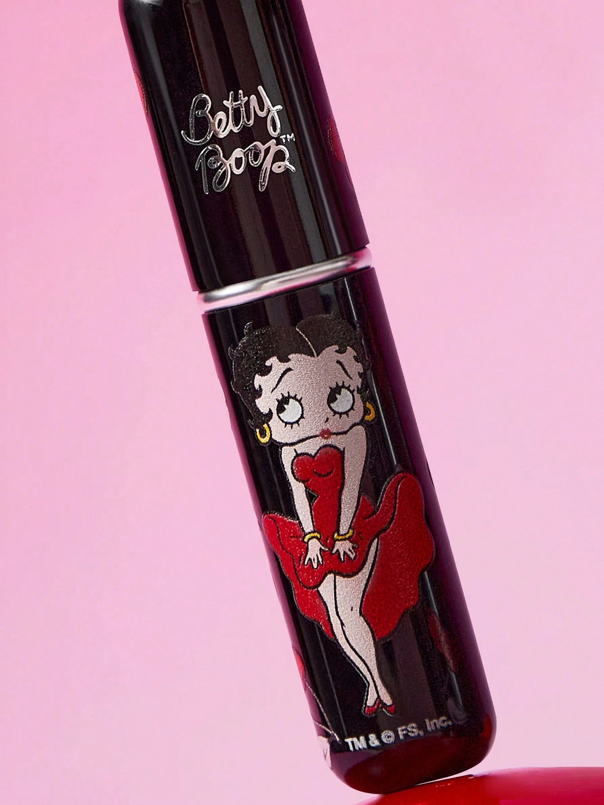 Betty Boop x 5Ml/0.2oz Black Fillable Spray Bottle With Bottom Fill Automatic Pump, Reusable Perfume Bottle, Mini Portable Cosmetic Bottle With Window, Suitable For Travel And Airplane Carry, Su