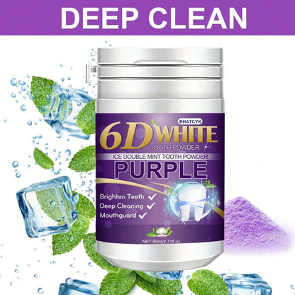 BHATCYK 1pc Purple Teeth Cleaning Powder, Whitening Teeth, Polishing Teeth, Deep Cleaning Teeth, Daily Travel Teeth Cleaning Powder.