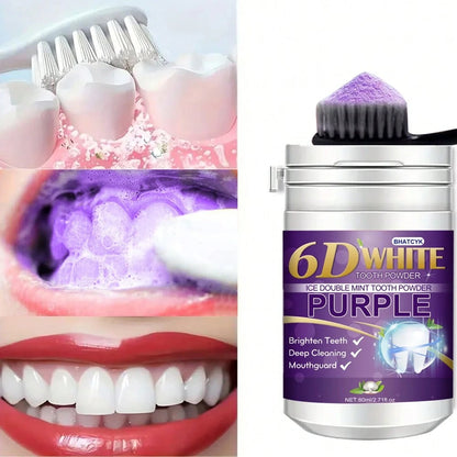 BHATCYK 1pc Purple Teeth Cleaning Powder, Whitening Teeth, Polishing Teeth, Deep Cleaning Teeth, Daily Travel Teeth Cleaning Powder.
