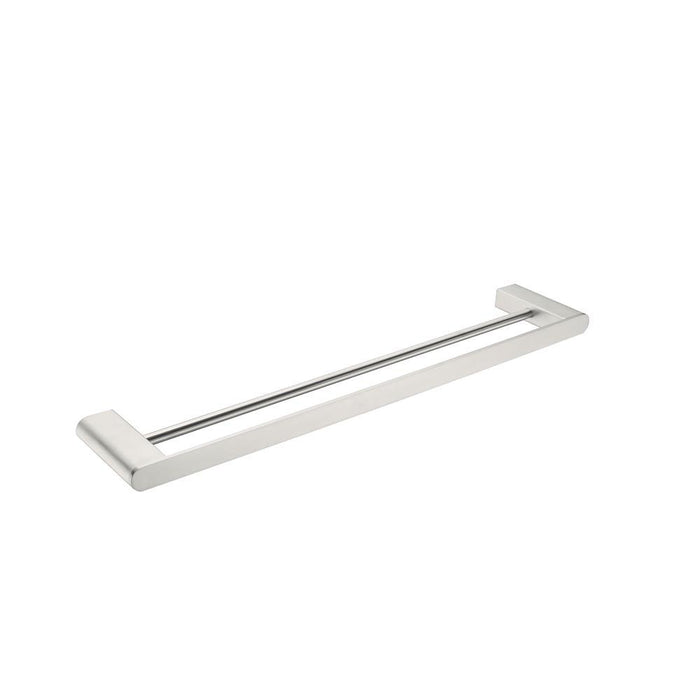 Bianca Double Towel Rail Brushed Nickel 600MM 9024D-BN Accessories Nero