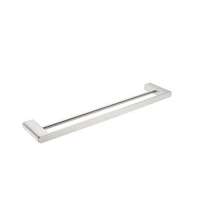 Bianca Double Towel Rail Brushed Nickel 600MM 9024D-BN Accessories Nero