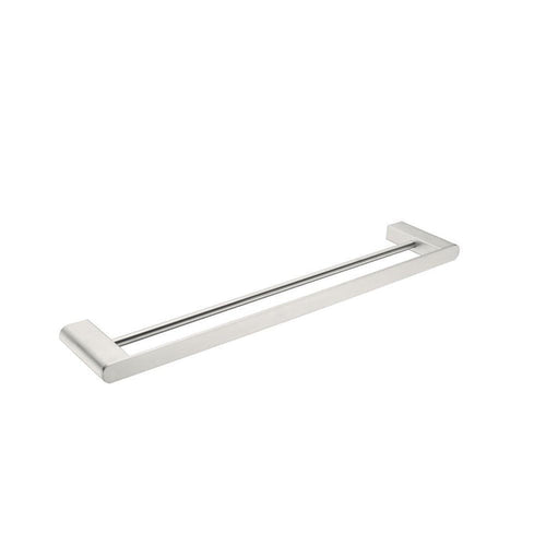 Bianca Double Towel Rail Brushed Nickel 600MM 9024D-BN Accessories Nero