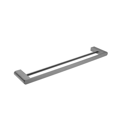 Bianca Double Towel Rail Gun Metal 600MM 9024D-GM Accessories Nero