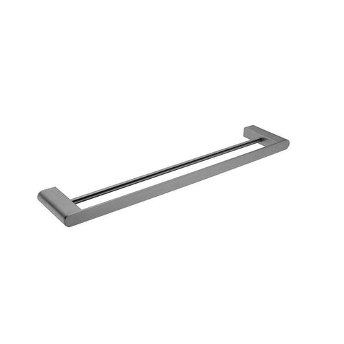 Bianca Double Towel Rail Gun Metal 600MM 9024D-GM Accessories Nero