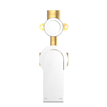 BIANCA SHOWER MIXER WITH DIVERTOR SEPARATE BACK PLATE Chrome Tapware Nero