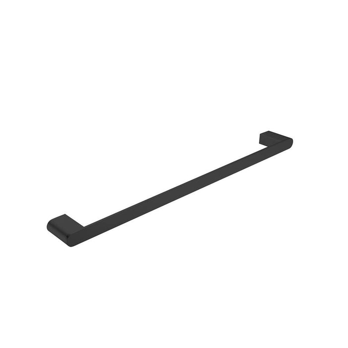Bianca Single Towel Rail Matte Black 600MM 9024-MB Accessories Nero