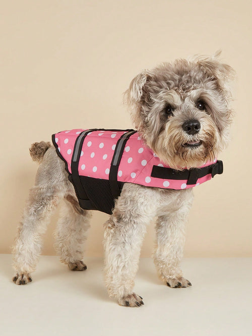 BONAPET Summer Pet High Buoyancy Adjustable Life Jacket, Cat & Dog Swimwear