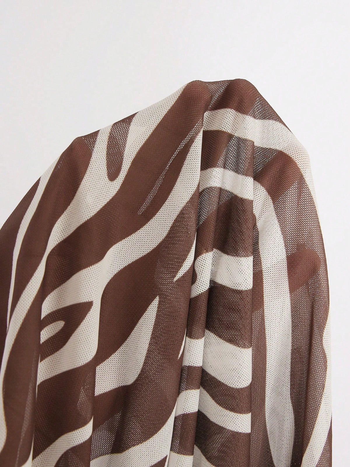 Bonvoyette 2026 Summer Brown Striped 4-Piece Bikini Set,Beach Party Holiday Swimsuit