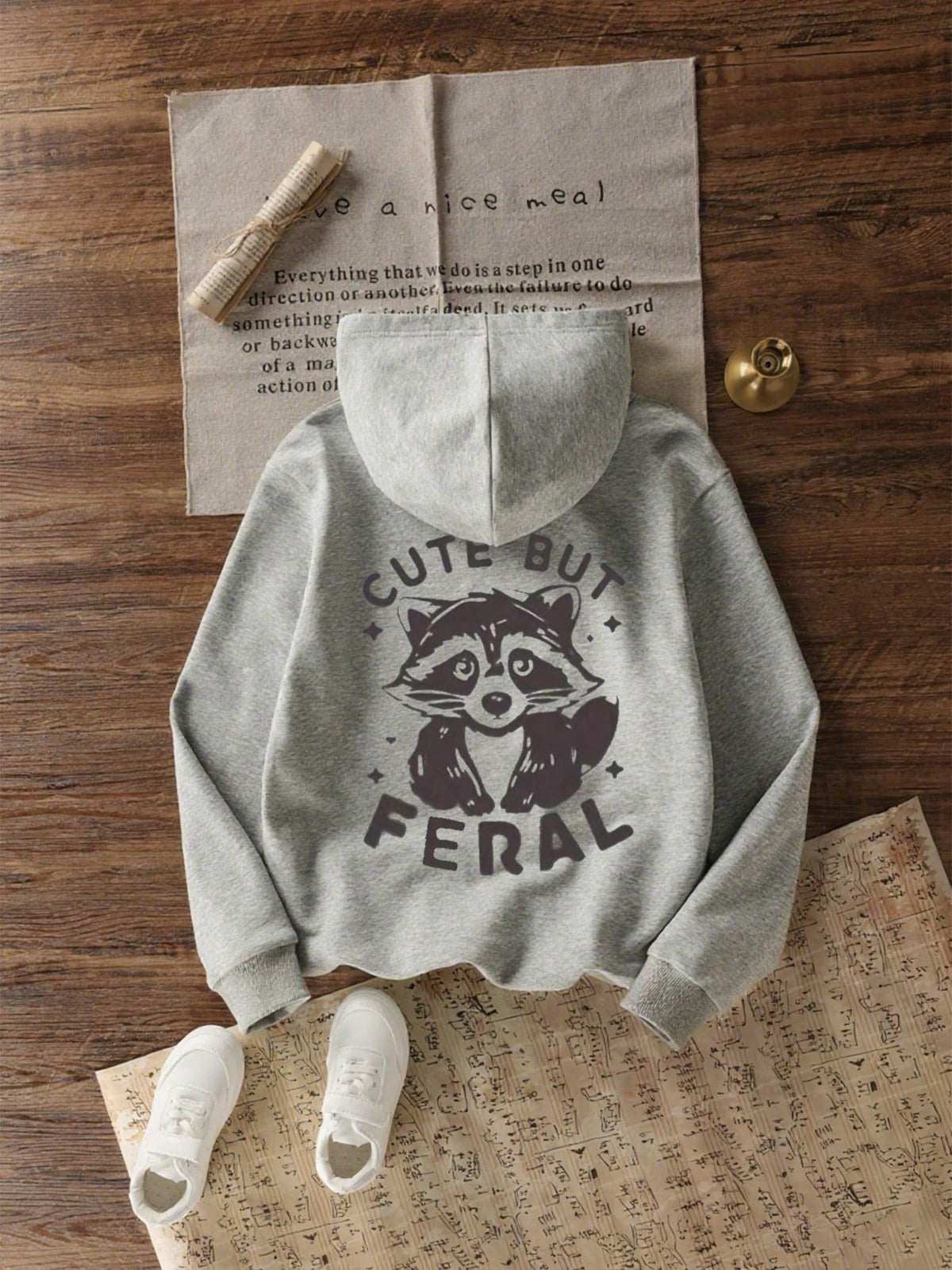 Boys' Casual Loose Fit Thick Knit Hooded Sweatshirt