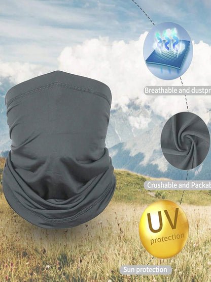 Breathable UV Protection Neck Gaiter Face Mask, Unisex Lightweight Windproof Mask Suitable For Hiking, Cycling, Running, Skiing And Other Outdoor Activities