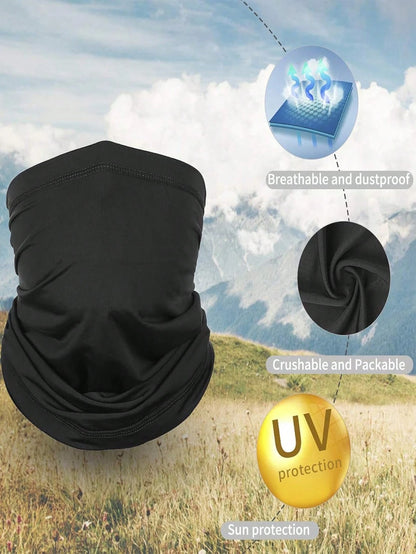 Breathable UV Protection Neck Gaiter Face Mask, Unisex Lightweight Windproof Mask Suitable For Hiking, Cycling, Running, Skiing And Other Outdoor Activities
