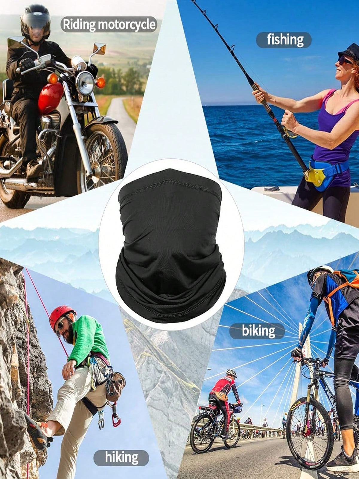Breathable UV Protection Neck Gaiter Face Mask, Unisex Lightweight Windproof Mask Suitable For Hiking, Cycling, Running, Skiing And Other Outdoor Activities